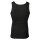 TOM TAILOR mens tank top, pack of 4 - undershirt, Garron S, plain Black M (Medium)