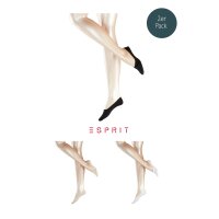 Esprit Women booties brace, Invisible Cotton, 2 pair, 3-8...