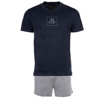 Marc O Polo Herren-Pyjama-Set - Rundhalsausschnitt, Kurzarm, kurze Hose