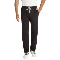 hajo mens sweatpants  - jogging trousers, Klima-Komfort, stretch cotton mix, plain Black XL (X-Large)