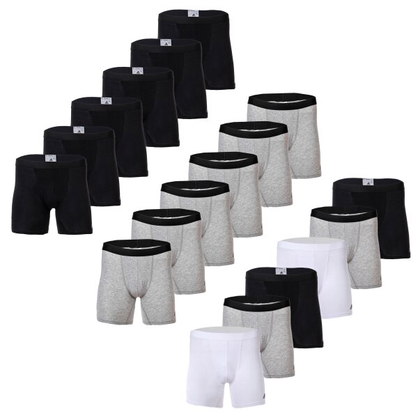 adidas Herren Boxershorts, 6er Pack - Boxer Briefs, Active Flex Cotton, Logo, 3 Streifen