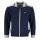hajo mens homewear jacket - leisure, Klima-Komfort, stretch cotton mix, uni Blue M (Medium)