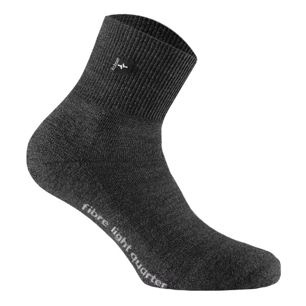 Rohner Advanced Socks Unisex Quarter Trekking Socken - Fibre Light Quarter Anthrazit 39-41