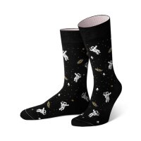 Von Jungfeld 3er Pack Herren Socken - Motivsocken, Geschenkbox, gemischte Farben Mondflieger 39-42