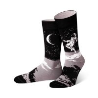 Von Jungfeld 3er Pack Herren Socken - Motivsocken, Geschenkbox, gemischte Farben Mondflieger 39-42