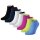 Von Jungfeld Mens Sneaker Socks, 7 pack - Farbenfroh, Gift box, Single Color