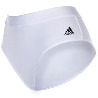adidas womens briefs, 2-pack - Bikini briefs, Smart Cotton Solid, Logo, uni Blue/White XS (X-Small)