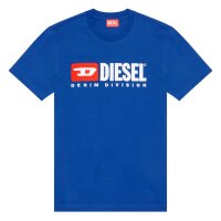 DIESEL Mens T-Shirt - T-DIEGOR-DIV HEMD, Cotton, Round Neck, Logo, short, unicolor