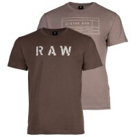 G-STAR RAW Herren T-Shirt, 2er Pack - Graphic, Rundhals,...