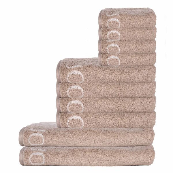 JOOP! towel set, 10-pcs - Classic, 2x shower towel, 4x towel, 4x guest towel Beige Set