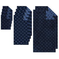 JOOP! Handtuch Set, 10-tlg - Cornflower, 2x Duschtuch, 4x Handtuch, 4x Gästetuch Blau Set