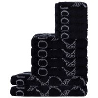 JOOP! towel set, 10-pcs - Cornflower, 2x shower towel, 4x towel, 4x guest towel Black Set