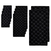 JOOP! towel set, 10-pcs - Cornflower, 2x shower towel, 4x towel, 4x guest towel Black Set