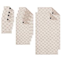 JOOP! towel set, 10-pcs - Cornflower, 2x shower towel, 4x towel, 4x guest towel Cream Set