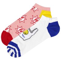 Happy Socks Unisex Sneaker-Socken, 2er Pack - Low Socks, Farbmix