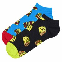 Happy Socks Unisex Sneaker Socks, 2 pack - Low Socks, Color Mix