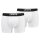 Levis Mens Solid Basic Boxer Brief Organic, Pack of 2, Boxer Shorts, Logo Waistband