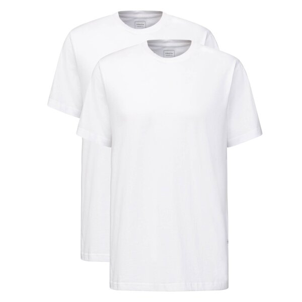seidensticker mens T-shirt, 2-pack - Basic, short sleeve, cotton jersey, plain