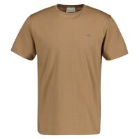 GANT Herren T-Shirt - REGULAR SHIELD, Rundhals, kurzarm, Baumwolle, Stickerei