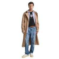 GANT Mens T-Shirt - REGULAR ARCHIVE SHIELD, round neck, short sleeve, cotton, print Black M (Medium)