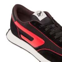 DIESEL Herren Sneaker - S-RACER LC, Schnür-Schuhe, Leder Schwarz/Rot EUR 45
