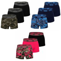 DIESEL Mens Boxer Shorts, 3-pack - UMBX-DAMIENTHREEPACK, Trunks, Camouflage, Cotton Stretch