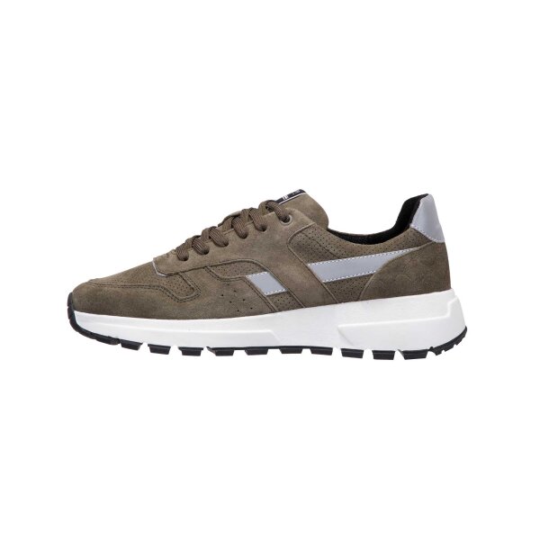 JOOP! Mens Sneaker - Velluto New Hannis Sneaker xd6, Sneaker, Leather, Lacing, Logo Khaki/gray EUR 45 (UK 10,5)