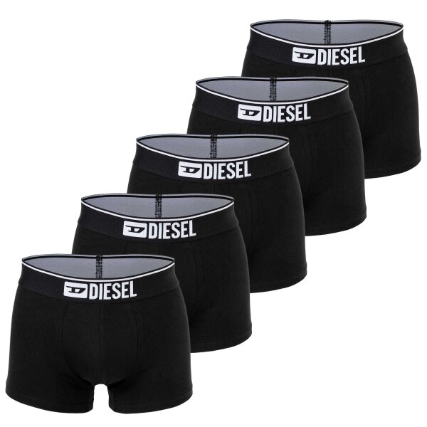 DIESEL Mens Boxer Shorts, Pack of 5 - UMBX-DAMIENFIVEPACK, Trunks, Cotton Stretch Black M (Medium)