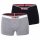 DIESEL Damen Boxer Shorts 2er Pack - UFPN-MYAS TWOPACK, Pants, Logobund, einfarbig