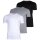 DIESEL Men T-Shirt , 3 Pack - UMTEE-JAKETHREEPACK, Round Neck, Short Sleeve, Solid Color