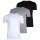 DIESEL Herren T-Shirt , 3er Pack - UMTEE-JAKETHREEPACK, Rundhals, Kurzarm, einfarbig Schwarz/Grau/Weiß 2XL