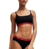 HUGO ladies briefs, 3-pack - TRIPLET BRIEF STRIPE, Cotton Stretch, Logo, uni Black/Red S (Small)