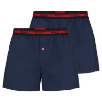 HUGO Herren Boxer Shorts, 2er Pack - Woven Boxer Twin Pack, Logo, Baumwolle