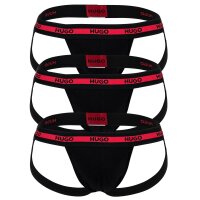 HUGO Herren Jockstrap, 3er Pack - TRIPLET PLANET, Cotton Stretch, Logo