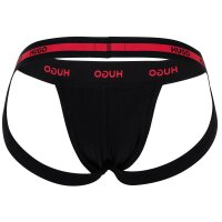 HUGO Mens Jockstrap, 3-pack - TRIPLET PLANET, Cotton Stretch, Logo Black 2XL (XX-Large)