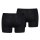 Levis Herren Boxershorts, 4er Pack - Solid Basic Boxer Brief Organic, Logobund Schwarz S