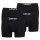 Levis Mens Solid Basic Boxer Brief Organic, Pack of 2, Boxer Shorts, Logo Waistband Black S (Small)