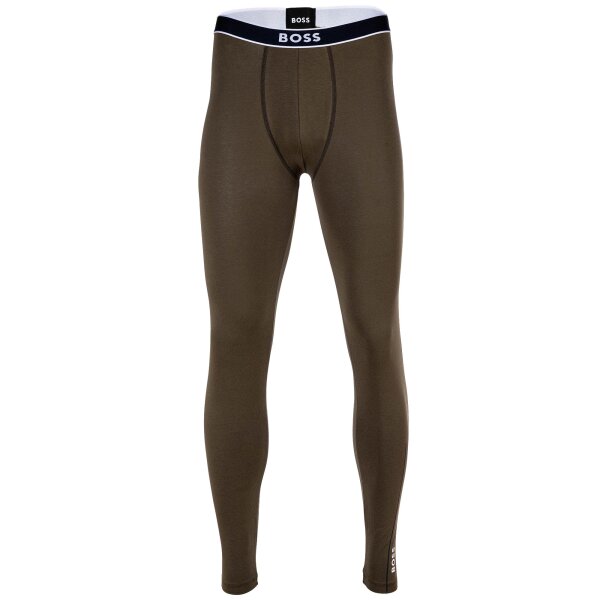 BOSS Mens Long Underpants, Long - Long John, Cotton Blend, Logo, Long, Solid Color