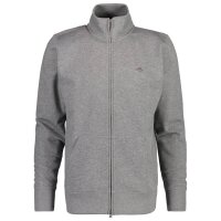 GANT Mens Sweat Jacket - REGULAR SHIELD FULL ZIP SWEAT, zip, stand-up collar