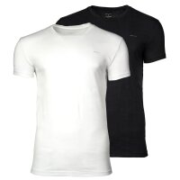GANT Herren T-Shirt, 2er Pack - C-NECK T-SHIRT 2-PACK, Rundhals, kurzarm, Cotton Schwarz/Weiß 2XL