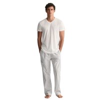 GANT Herren T-Shirt, 2er Pack - V-NECK T-SHIRT 2-PACK, V-Ausschnitt, kurzarm, Cotton Weiß S