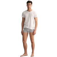 GANT Herren Boxer Shorts, 3er Pack - BASIC TRUNKS 3-PACK, Cotton Stretch, uni Grau S