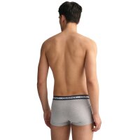 GANT Mens Boxer Shorts, 3-pack - Trunks, Cotton Stretch, solid colour Grey S (Small)