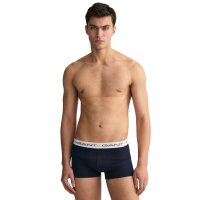 GANT Herren Boxershorts, 3er Pack - Trunks, Cotton Stretch, Logo, einfarbig Mehrfarbig S