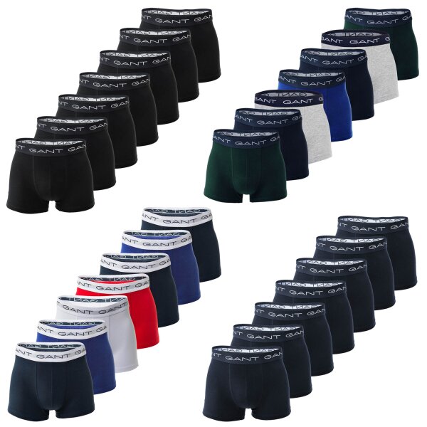 GANT Herren Boxershorts, 7er Pack - Basic Trunks, Cotton Stretch, Logo, uni