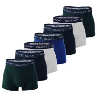 GANT Herren Boxershorts, 7er Pack - Basic Trunks, Cotton Stretch, Logo, uni