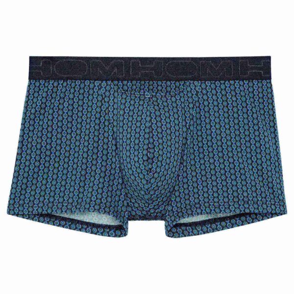 HOM Mens Boxer Briefs - Boxer Briefs HO1 Andy, cotton modal stretch, patterned Blue S (Small)