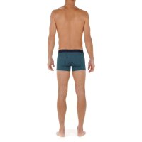 HOM Herren Boxershorts - Boxer Briefs HO1 Andy, Baumwoll-Modal Stretch, gemustert Blau S