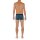 HOM Herren Boxershorts - Boxer Briefs HO1 Andy, Baumwoll-Modal Stretch, gemustert Blau S