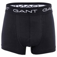GANT Boys Boxer Shorts, 3-Pack - Trunks, Cotton Stretch, Solid Colour Black 134/140